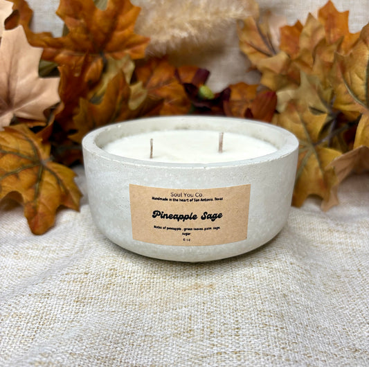 Pineapple Sage Soy Candle - 6 oz.